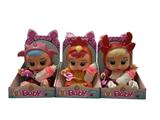 OBL920731 - 独角兽系列14寸搪胶哭泣娃娃带四声音乐cry Babies-Tutti Fritti带流眼泪功能，带吸水奶瓶，带奶嘴  。