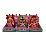 OBL920734 - 独角兽系列10寸搪胶带四声音乐cry Babies-Tutti Fritti带流眼泪功能，带吸水奶瓶，带奶嘴  .