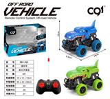 OBL920922 - 1：43四通灯光仿真霸王龙遥控车