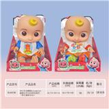 OBL921153 - 10寸全身搪胶cocomelon超级宝贝JOJO西瓜校巴（带主题曲音乐）