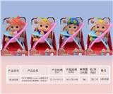 OBL921160 - 8寸全身搪胶cocomelon超级宝贝JOJO西瓜校巴配餐椅（带音乐）