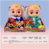 OBL921171 - 16寸全身搪胶cocomelon超级宝贝JOJO西瓜校巴配充棉熊（带音乐）