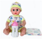 OBL922099 - 14寸15声英文IC男娃喝水撒尿（配奶瓶尿片）