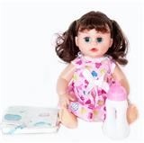 OBL922101 - 14寸15声英文IC女娃喝水撒尿（配奶瓶尿片）