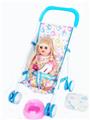 OBL922116 - 14寸15声英文IC女娃喝水撒尿（配：铁推车奶瓶尿片尿盆）