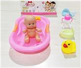 OBL922168 - 5寸卡通搪胶配浴盆洗澡套
装