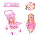 OBL925803 - 31CM/14寸女娃娃配铁推车带IC（包AG13*3粒）