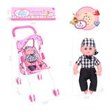 OBL926277 - 14寸公仔娃娃配铁推车
带IC（包电）