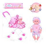 OBL926285 - 14寸公仔娃娃配铁推车
带IC（包电）