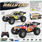 OBL926942 - 1：18 四通水转印拉力车（包3.7V锂电池和USB充电线）