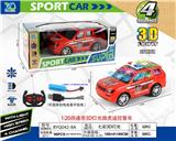 OBL927526 - 1:20四通带3D灯光路虎遥控警车（包电）