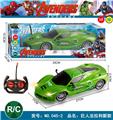 OBL928109 - 1:14四通带前灯绿巨人法拉利遥控车