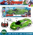OBL928110 - 1:14四通带前灯绿巨人法拉利遥控车（包电）