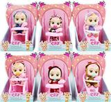 OBL928800 - 6寸大头空身哭泣娃娃带座椅小奶瓶奶嘴（6款混装）