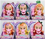 OBL928804 - 10寸搪胶哭泣水果系列娃娃带四声IC+大奶瓶奶嘴（6款混装）