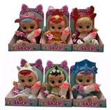 OBL928973 - 独角兽系列14寸搪胶哭泣娃娃带四声音乐cry Babies-Tutti Fritti带流眼泪功能，带吸水奶瓶，带奶嘴  。