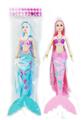 OBL929068 - 11寸实身长发皇冠美人鱼公主 带灯光和音乐功能 包电