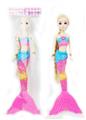 OBL929074 - 11寸实身长辫3D眼灯光彩虹美人鱼公主 仅带灯光功能 包电