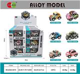 OBL930948 - 24PCS展示盒迷尔Q版涂鸦回力合金车