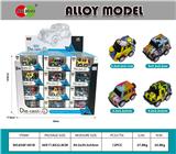 OBL931830 - 48PCS展示盒迷尔Q版涂鸦回力合金车