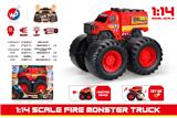 OBL935509 - 1:14 比例消防怪物卡车（带灯光音乐）
