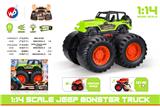 OBL935510 - 1:14 比例吉普怪物卡车(带灯光音乐)