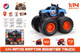 OBL935516 - 1:14 比例猛禽怪物卡车（带灯光音乐）