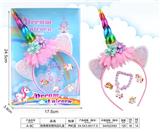 OBL939861 - 女孩饰品-独角兽发箍套礼盒