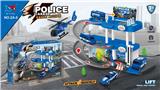 OBL940957 - 警察停车场带
灯光音乐（4只
塑料滑行车
+1只塑料飞机
）
