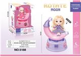 OBL943740 - 电动万向旋转月亮公主(带灯光和音乐)