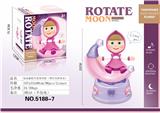 OBL943743 - 电动万向旋转月亮玛莎(带灯光和音乐)
