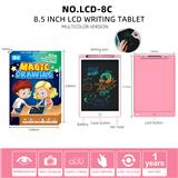 OBL944103 - 粉色8.5英寸彩色屏LCD写字板画板带屏幕锁