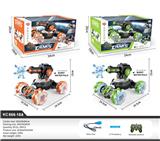 OBL947554 - 打弹扭变车带灯光音乐（单遥控器，橙 绿2色混装）