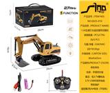 OBL951315 - 1:24 27mHZ 五通灯光遥控履带挖掘机