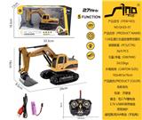 OBL951317 - 1:24 27mHZ 五通灯光遥控履带挖掘机