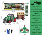 OBL951325 - 1:24四通灯光遥控农夫车系列之畜牧房车