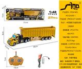 OBL951556 - 长头1：48四通灯光遥控自卸工程拖车