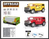 OBL952291 - 仿真悍马开门遥控车带枪
形遥控器包电