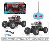 OBL952523 - 1:16四通仿真攀爬车 骨架 带电 乌轮 带闪灯