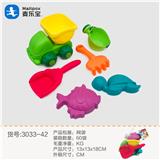 OBL952755 - 软胶·沙滩车（6PCS)