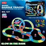 OBL953727 - 电动灯光夜光旋转过山车轨道套装278PCS（不包电）