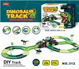 OBL953732 - 电动灯光恐龙多变轨道车套装206PCS（不包电）