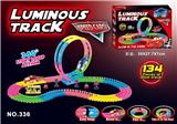 OBL953747 - 汽车总动员电动灯光夜光旋转过山车轨道车134PCS（不包电）