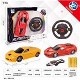 OBL954853 - 1:18四通方向盘遥控车
法拉利（前进灯）