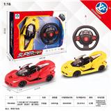 OBL955302 - 1:16五通三开门方向盘遥控车
法拉利（前进灯，重力感应）