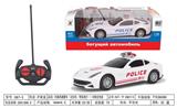 OBL955835 - 仿真四通警车（法拉利，带前进灯）1:20俄文包装