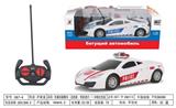 OBL955836 - 仿真四通警车（迈凯轮，带前进灯）1:20俄文包装