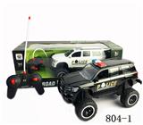 OBL956276 - 1:12 4通仿真丰田越野明窗兰德酷路泽警车带灯光
