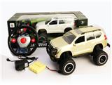 OBL956288 - 1:12 4通仿真丰田越野明窗普拉多遥控遥控车带灯光带充电配动力感应遥控器
