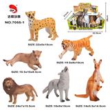 OBL957028 - 搪胶动物套装(6只庄）